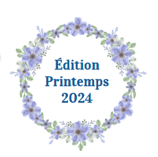 Spring Edition Newsletter Periwinkle Floral Wreath
